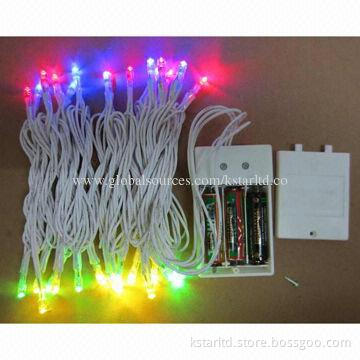 3*AA battery light with multicolor LED, multifunctional battery box with memory, indoor use